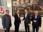 Foto (v.l.n.r.): Torsten Renz, Winfried Bentke, Jonas Grashoff, Sascha Zimmermann (JPG-Datei)